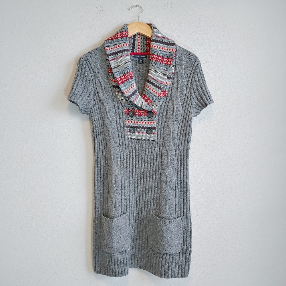 Tommy Hilfiger Cable Knit Sweater Dress Sz M